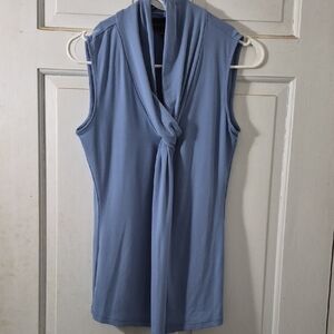 Premise Sleeveless Tie-Neck Camisole in Sky Blue